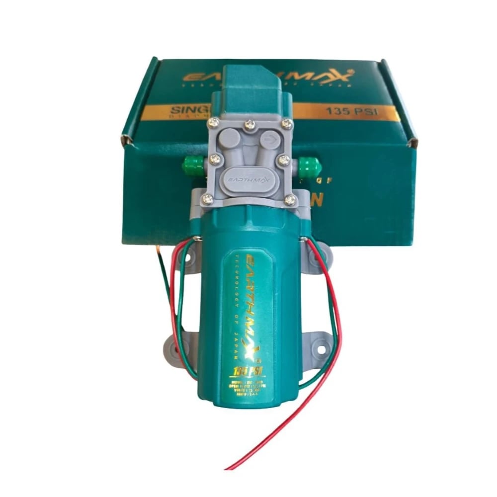 ShivSuraj EarthMax 135 PSI 12V DC Diaphragm Single Motor, Battery Operated, Heavy Duty, Use For Agriculture And Gardening, Car, Bike Washing