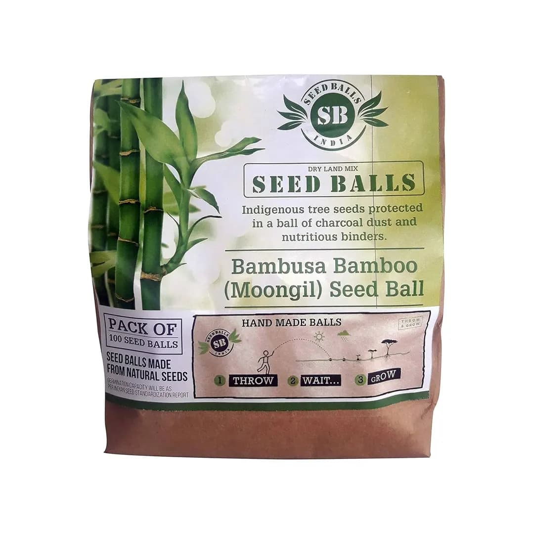 Seed Balls Just Throw & Grow (Bamboo or Mongil Seed Balls) Tree Seed Balls. Just throw on land or place in pot. - Image 1
