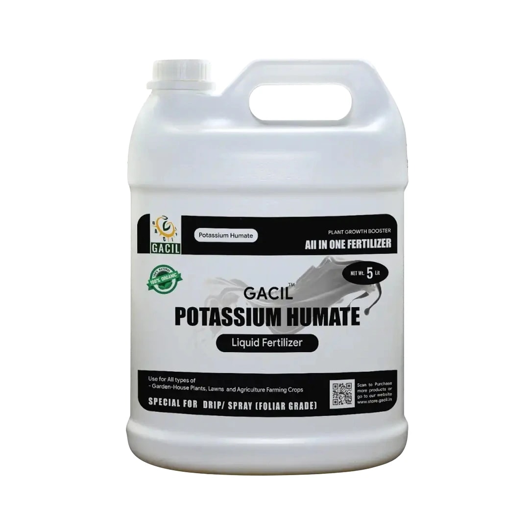GACIL Super Potassium Humate Organic Concentrated Liquid Fertilizer Natural Growth Promoter, 40% Humic Acid