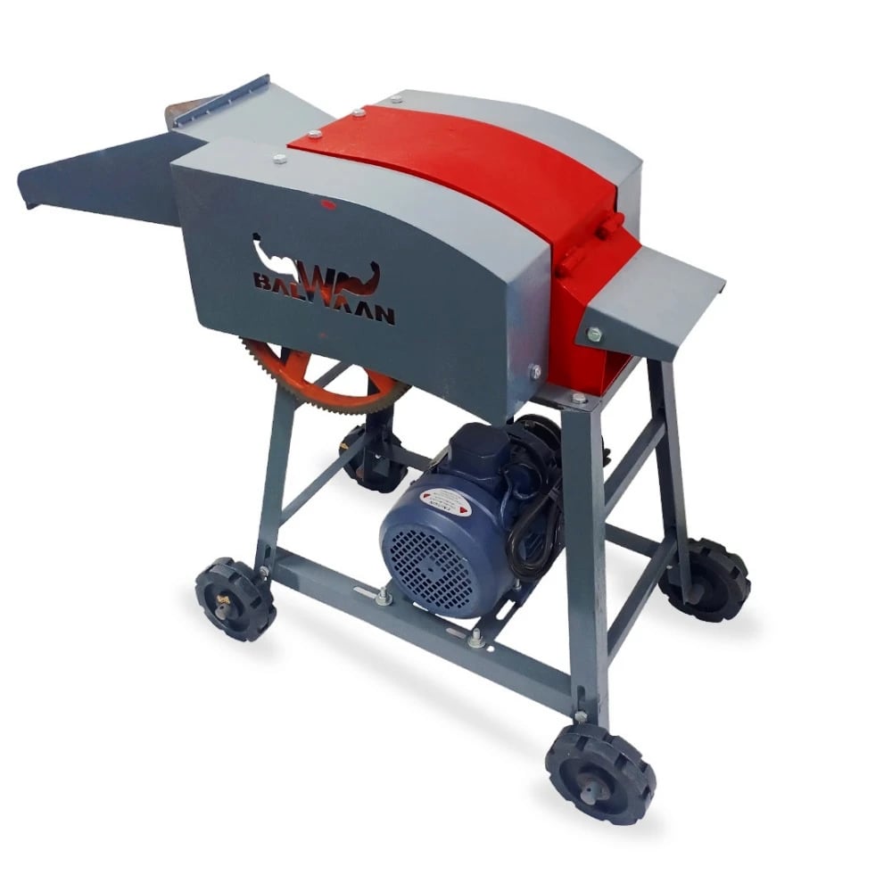 Balwaan CH-120 Chaff Cutter Machine With Motor and 4 Pcs of Blade (6 Months Warranty)