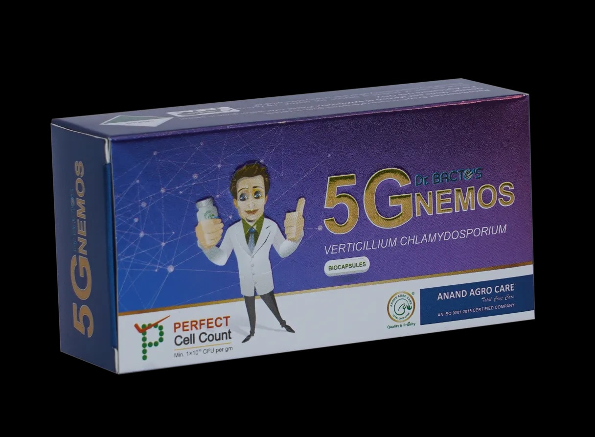 Dr. Bacto\'s 5G Nemos Biocapsules, Bio Nematcide, Contains Verticillium Chlamydosporium Which Is Having Nematocidal Potential.