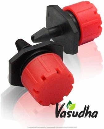 వసుధ ఇరిగేషన్ అడ్జస్టబుల్ డ్రిప్పర్ ఎమిటర్ డ్రిప్ ఇరిగేషన్ కిట్ కోసం ఎరుపు రంగు. - Image 1