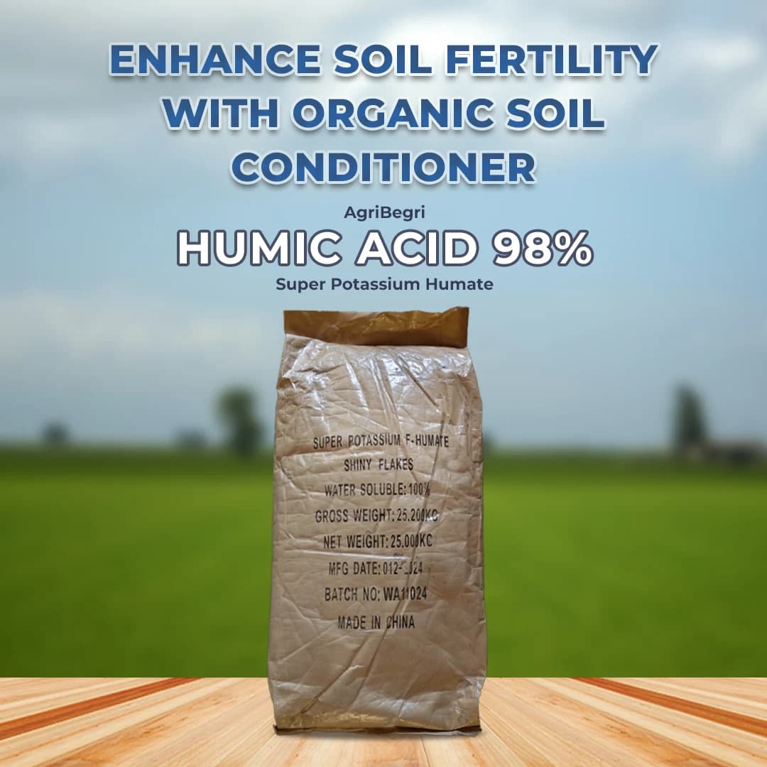 Agribegri Humic Acid 98% (Super Potassium Humate) Loose Bag Packing, It Helps The Soil To Improve Plant Growth - Image 2