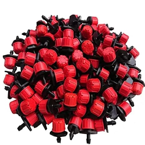 Pep Solution Adjustable Dripper 4MM, 0-70 Lph, Plastic Watering Sprinklers Emitter Drippers for Drip Irrigation - Image 1