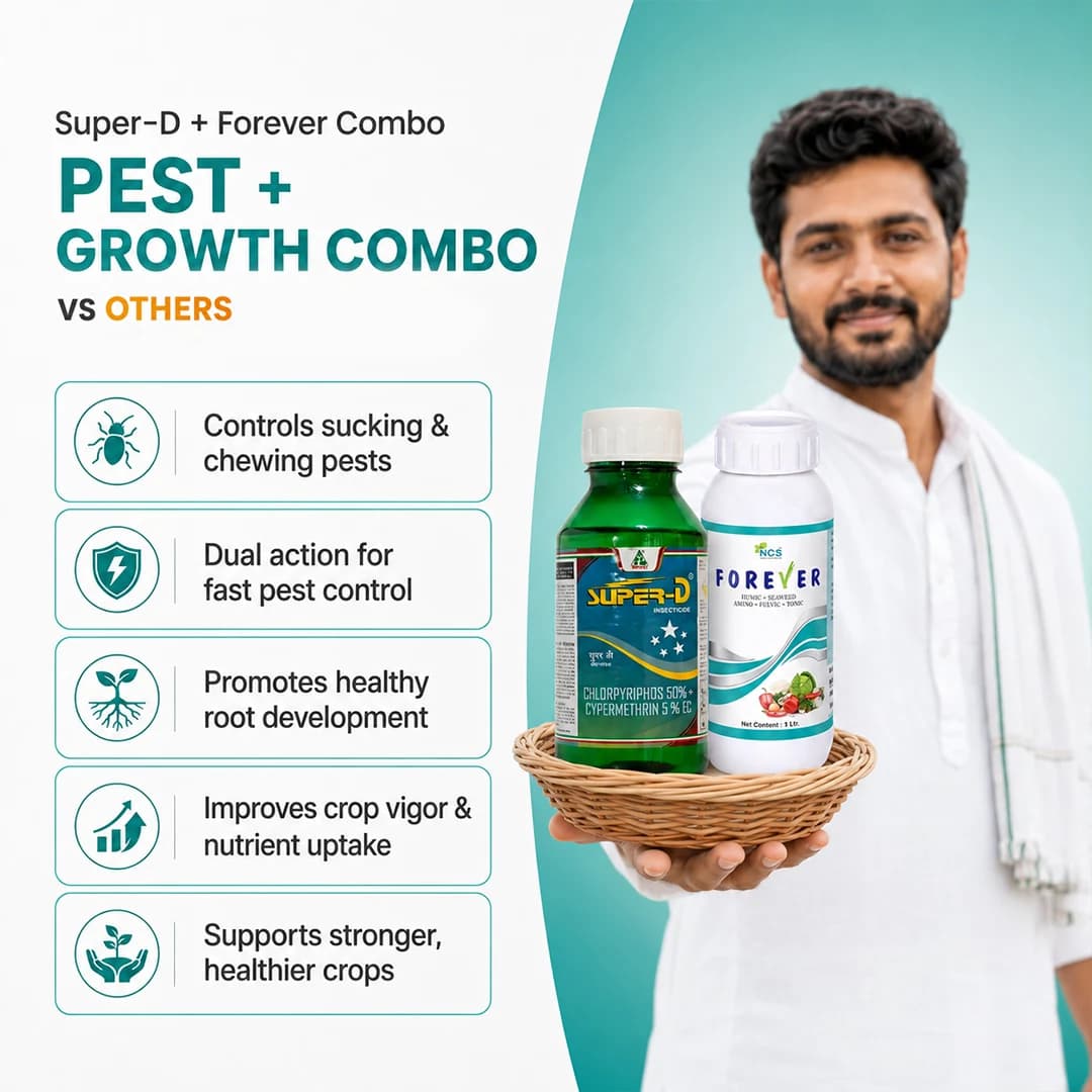 AgriBegri Sucking Pest & Growth Combo (Dhanuka Super D 500ml + NCS Forever 500ml) Protects Crops & Enhances Growth, Ideal For Sustainable Farming - Image 7