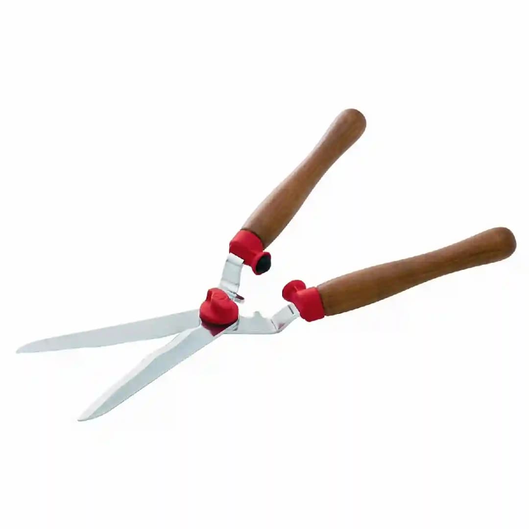 Wolf Garten Hedge Shears Wooden Handle (HS-W), Use For Hedge Trimming, Hedge Shaping, Precision Pruning
