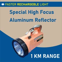 Radhe Agri Rechargeable LED Garden Torch, 8000 Lumens, Up to 1 Km Range, 10000mAh Battery, 10 Hour Backup 3