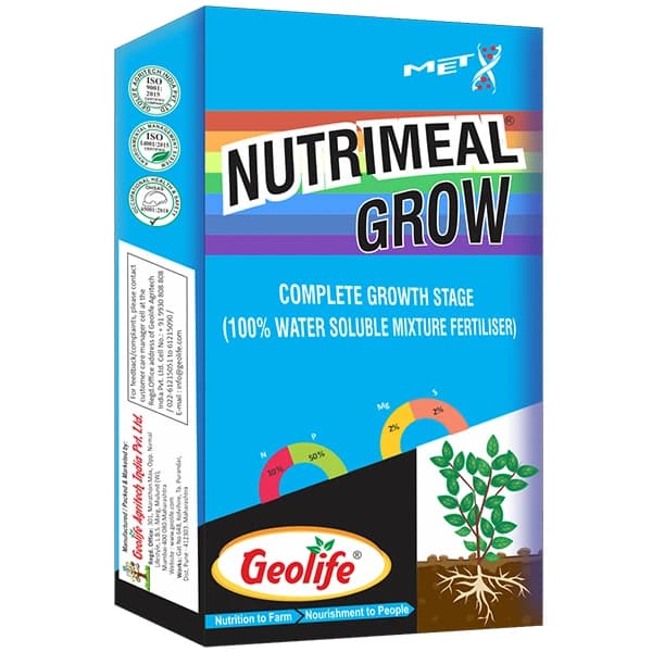 NutriMeal Grow For Complete Growth Stage 10-50-00 + TE Nano Technology WSF + TE, Act As a Structural Component Of Cell Walls And Improves Root Hairs - Image 1