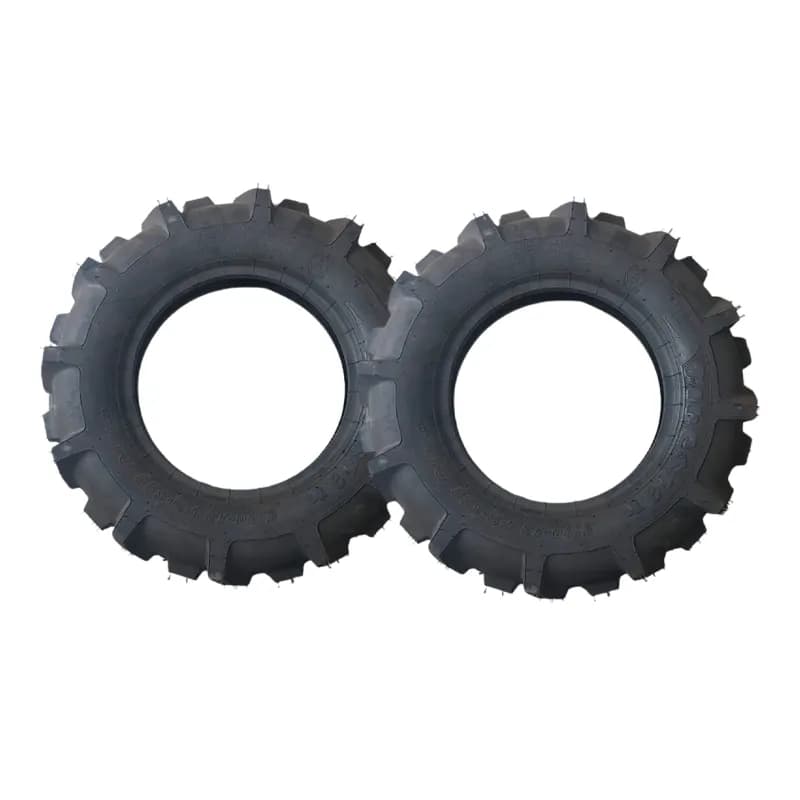 AJ Kisan Heavy Duty 4 x 8 Inch Tyre For 5 To 12 HP Power Tiller And Weeder (2 Pcs) - Image 1