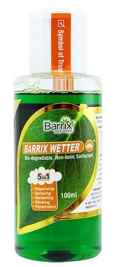 Barrix Wetter Bio-Degradable and Non-Ionic Surfactant, Specially Blended Non-Ionic Surfactant with Humectant to Achieve Maximum Spray Coverage - Image 2