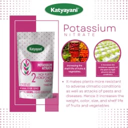 Katyayani Potassium Nitrate, 100% Water Soluble Fertilizer, Hydroponics Fertilizer, Suitable For All Crops. 5