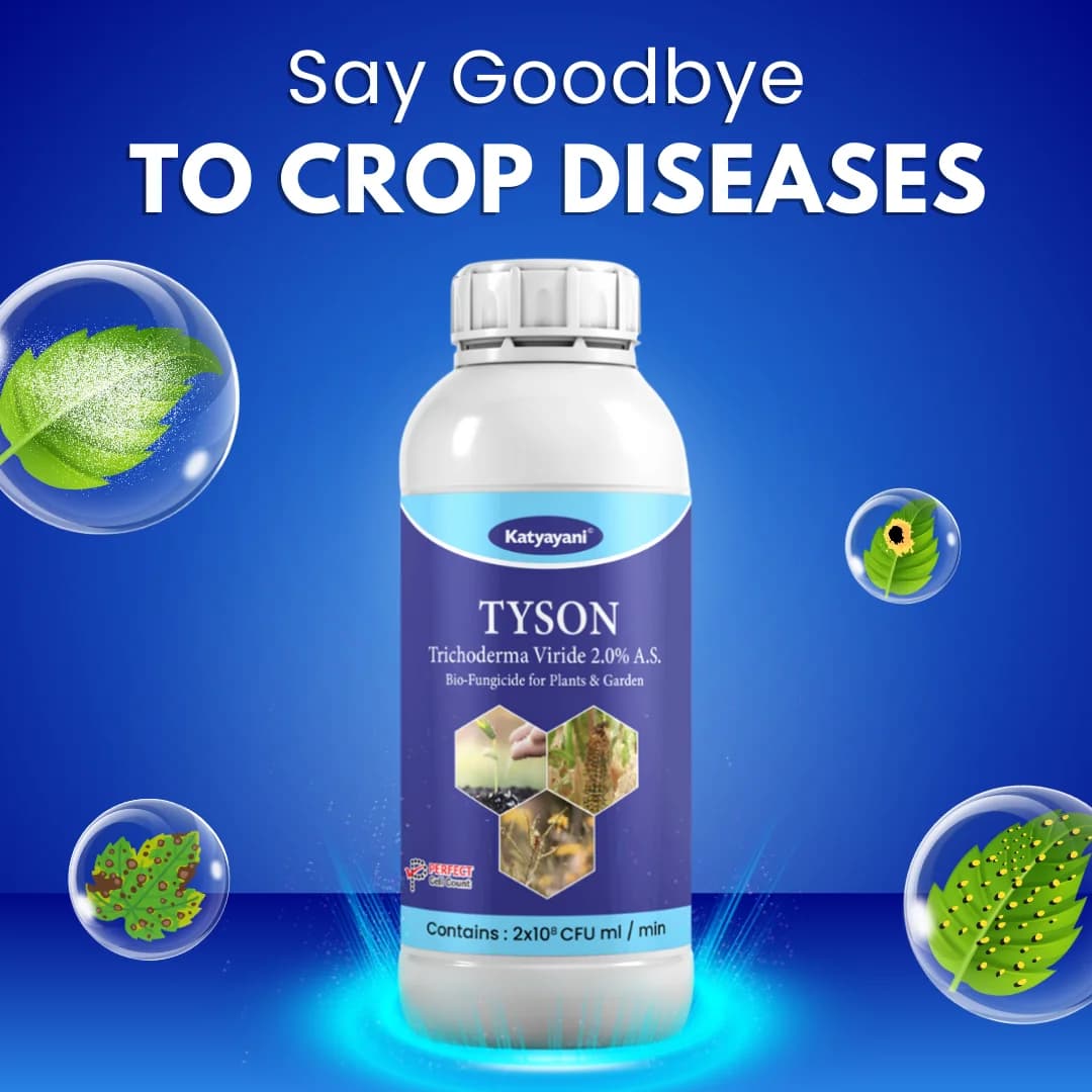 Katyayani Tyson Trichoderma Viride 2.0% A.S. Liquid Bio Fungicide, For Soil Health and Disease Control - Image 2