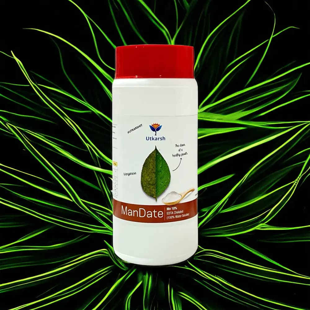 Utkarsh ManDate (Manganese- Mn 10% EDTA Chelated Fertilizer) 100% Water Soluble Foliar Spray - Image 2