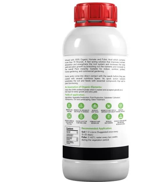 Humic And Fulvic Mix 70 Plus Minerals And Nutrients To Improve Plants Growth, Organic Product
