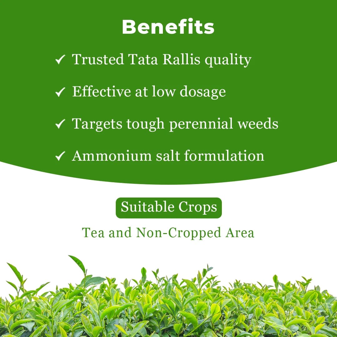 Tata Rallis Glytaf 71 Ammonium Salt Of Glyphosate 71% SG Herbicide, Effective Weed Control In Tea And Non-Crop Area - Image 4