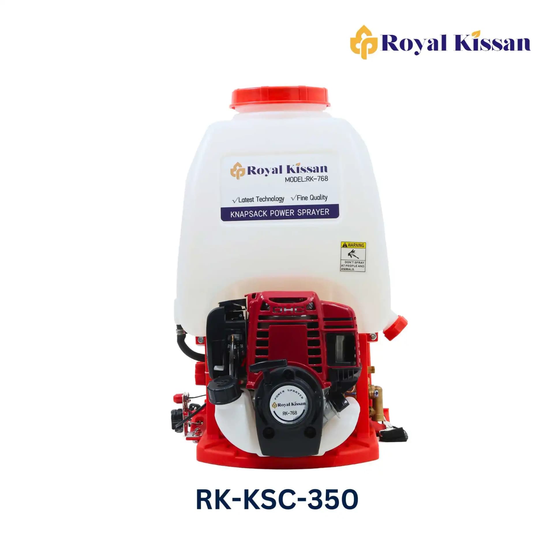 ರಾಯಲ್ ಕಿಸಾನ್ RK-KSC-350 ನ್ಯಾಪ್ಸ್ಯಾಕ್ ಪೆಟ್ರೋಲ್ ಪವರ್ ಸ್ಪ್ರೇಯರ್, 4-ಸ್ಟ್ರೋಕ್ GX35 ಎಂಜಿನ್ 7000 RPM, 20 ಲೀಟರ್ ಟ್ಯಾಂಕ್ - Image 2