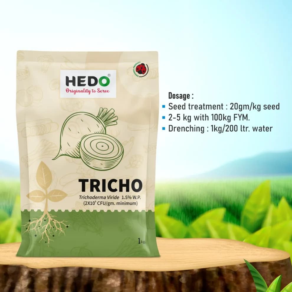 HEDO Tricho Trichoderma Viride 1.5% WP Bio Pesticide, Control A Wide Range of Soil And Seed Borne Fungal Diseases - Image 10