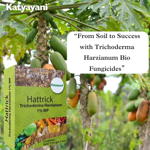 Katyayani Hattrick Trichoderma Harzianum Bio Fungicide Powder Advanced Biological Solution For Effective Fungal Disease Control - Image 3
