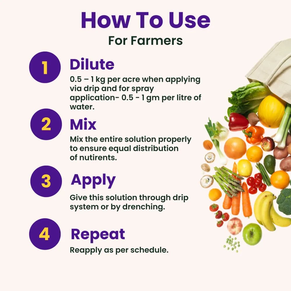 Utkarsh CaLong (Calcium-Ca 9%, EDTA Chelated Fertilizer) 100% Water Soluble Foliar Spray - Image 7