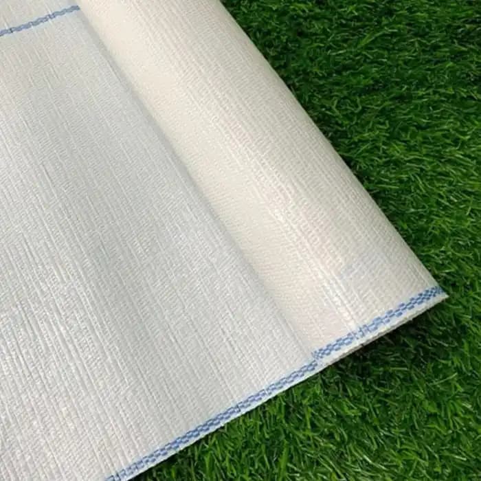 Singhal 150 GSM Weed Barrier Sheet, Landscape Fabric, Heavy Duty, Weed Block Gardening Mat For Gardens (White) - Image 2