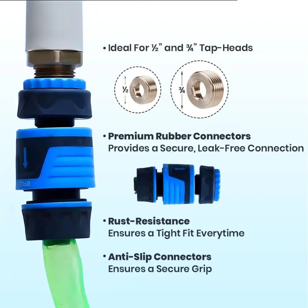 IFFCO Urban Garden Hose Spray Gun, Spray Patterns, Leak-Proof, Rust-Resistant Watering Spray Gun - Image 7