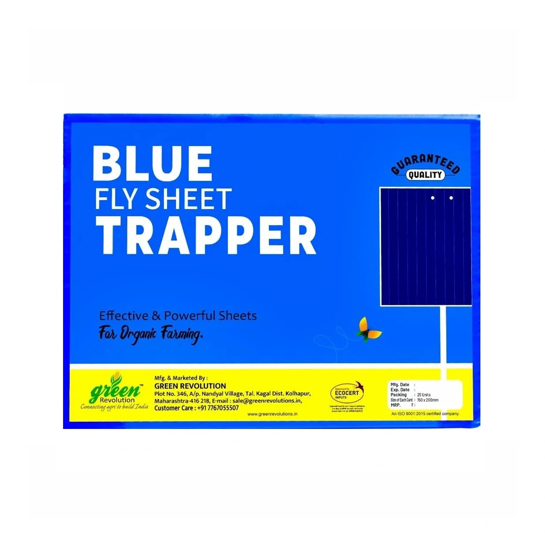 Green Revolution A5 Size Blue Sticky Traps - 150 mm x 200 mm