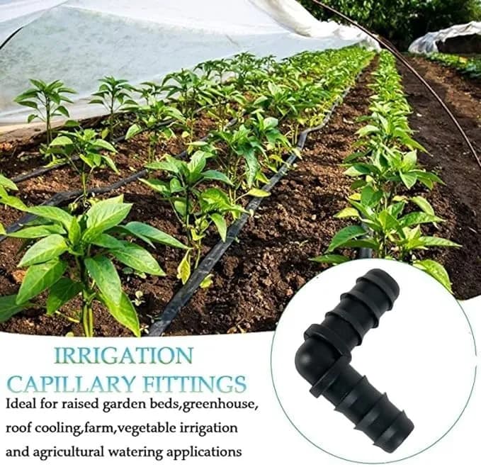 Radhe Elbow L Connector 16mm, Garden Drip Irrigation Accessories For 16mm Pipe - Image 5