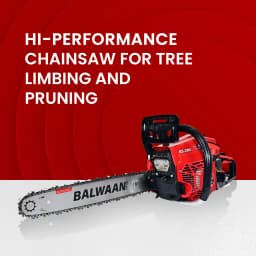 Balwaan BS-280 Supremo Chainsaw, 62cc Engine, 2 Stroke Petrol Operated, 1 Year Warranty 4