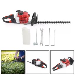 Neptune HT-600 Hedge Trimmer, Powerful 2 Stroke, 26CC Petrol Engine, 24 Dual Serrated Blade, 7500 RPM, 1 Cutting Diameter, Anti-Vibration System 9