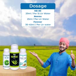 Ramban Combo (Neemz 500 ML + Forever 500 ML + NB-80 250 ML) For Initial Growth Stage Use In Any Crop 5