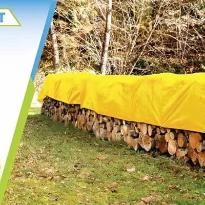 Radhe 120 GSM Heavy Duty Tarpaulin, UV Resistant Waterproof Tarpaulin, Effective For Outdoor Protection (Yellow) - Image 6