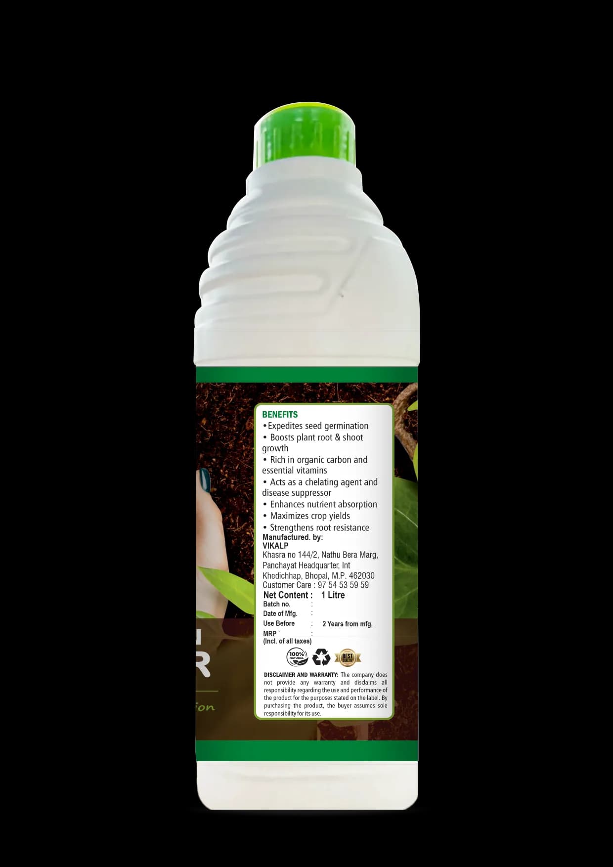 Vikalp Soil Carbon Booster, Humic Acid Liquid Soil Application Fertilizer, 10% Humic Acid, 5% Amino Acid, 3% Seaweed Extract, and 1% Plant Extract - Image 5