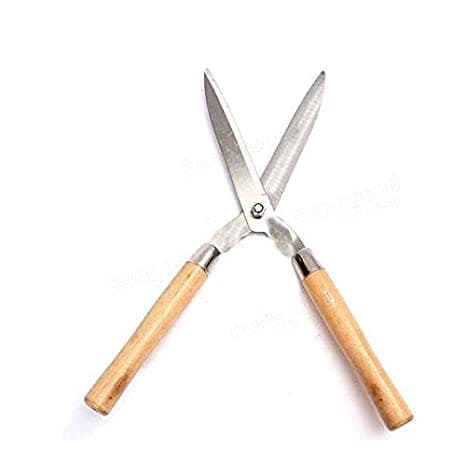 Heavy Garden Wooden Handle Grass Scissor Hedge Shears Cutter, High Quality Gardening Tools - Image 2
