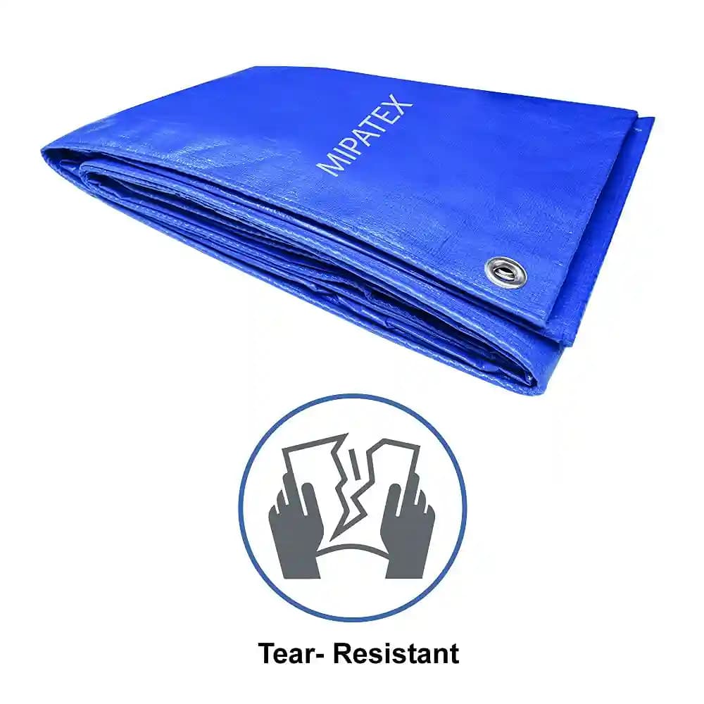 Mipatex Tarpaulin 150 GSM Waterproof Multipurpose Plastic Heavy Duty with Aluminium Eyelets. - Image 3
