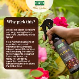 IFFCO Urban Garden Flora Diet Flowering Plant Food, Ready To Use Plant Nutrient Spray For Flowering 4