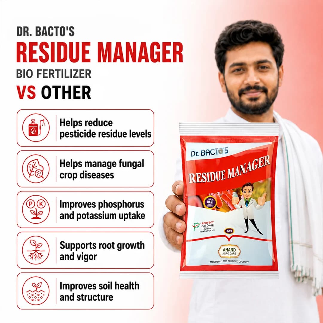 Dr. Bacto's Residue Manager, Reduce The Activity of Fungal Disease. Reduce the Fungal Diseases Like Powdery Mildew and Anthracnose. - Image 2