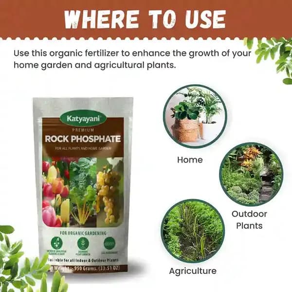 Katyayani Organic Rock Phosphate Essential Fertilizer All Purpose Natural Source of Phosphate. - Image 4