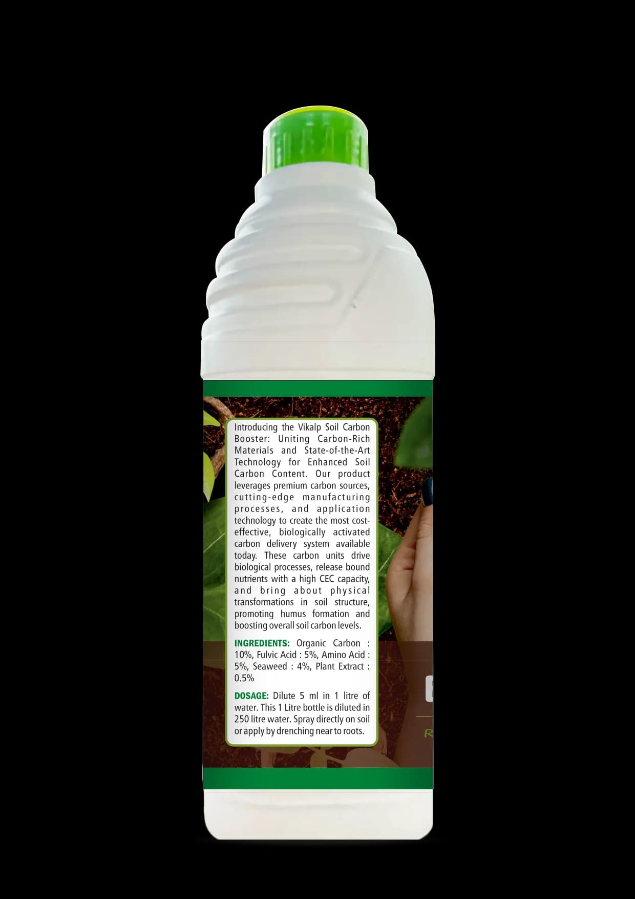 Vikalp Soil Carbon Booster, Humic Acid Liquid Soil Application Fertilizer, 10% Humic Acid, 5% Amino Acid, 3% Seaweed Extract, and 1% Plant Extract - Image 6