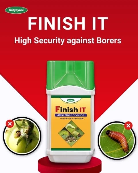 Katyayani Finish It Insecticide, Control For Cabbage Butterfly, Armyworm, Natural Larvicide For Crops (All In One Larvicide) - Image 2