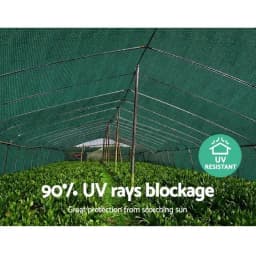 Risepect Enterprise 90% Shade Net, UV Stabilized For Balcony, Garden, Plants, Polyhouse And Farm, Construction Use (Green) 4