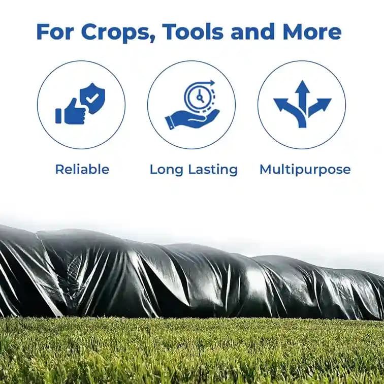 Black HDPE 175 GSM Tarpaulin - Image 3