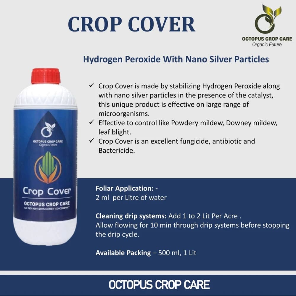 Octopus Crop Cover Hydrogen Peroxide With Nano Silver PArticles Fungicide, Anibiotic And Bactericide - Image 2