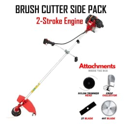 Neptune BC-520 Brush Cutter 2 Stroke 52CC Petrol Engine, Advanced Technology Grass Trimmer, Heavy Duty Crop Cutter, 40T, 2T, Tap And Go Blades 2