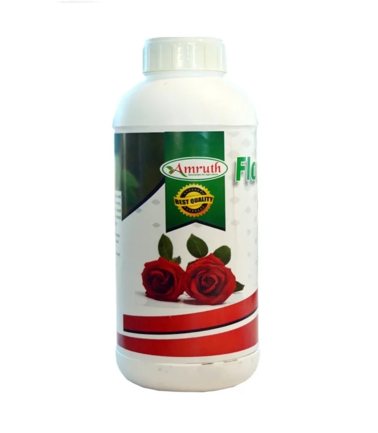 Amruth Flower Grow (Micro Nutrient Mixture) Liquid Fertilizer, Increases The Economic Yield Qualitatively And Quantitatively.