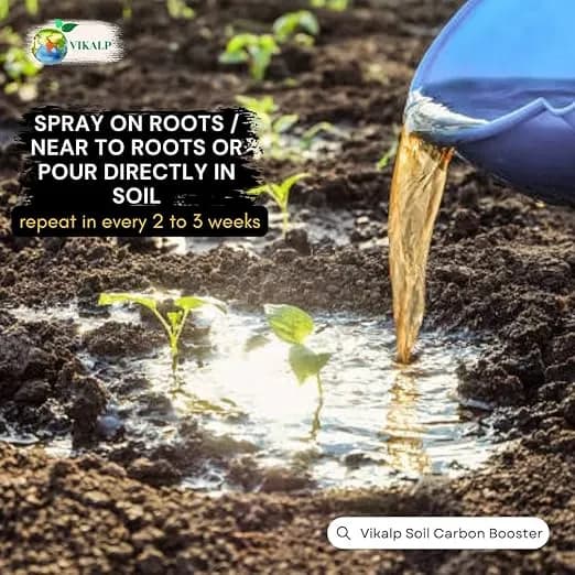 Vikalp Soil Carbon Booster, Humic Acid Liquid Soil Application Fertilizer, 10% Humic Acid, 5% Amino Acid, 3% Seaweed Extract, and 1% Plant Extract - Image 10