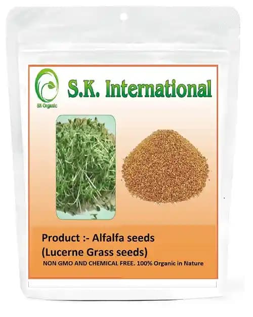 SK ORGANIC Combo Pack (Clover Seeds 500 Gm + Alfalfa Seeds 500 Gm) for Sprouting and Cultivation microgreens - Image 3