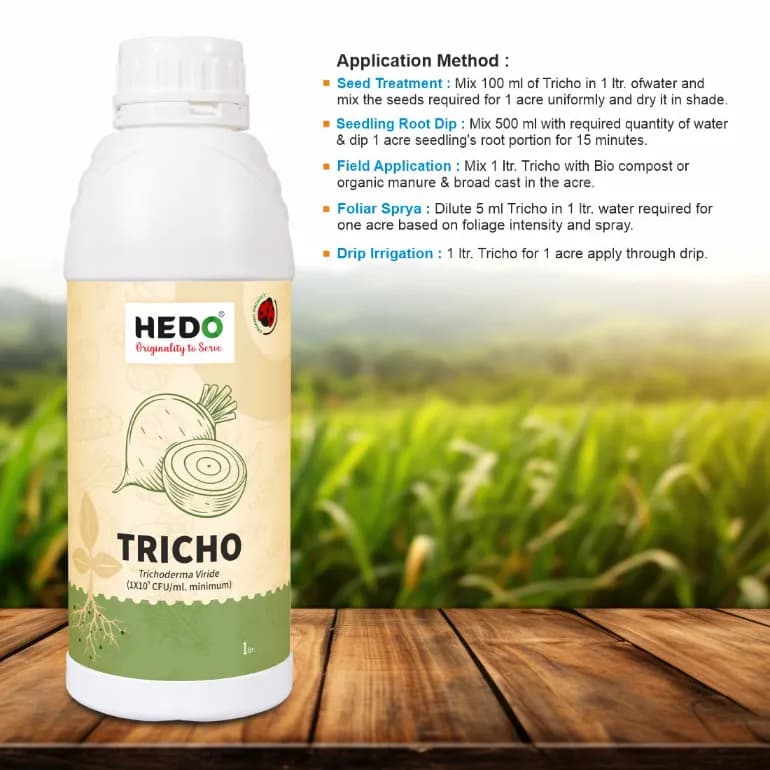 HEDO Tricho Trichoderma Viride Liquid Bio-Organic, For Agriculture, Garden & All Crops To Control All Fungal Disease & Seed Germination - Image 6