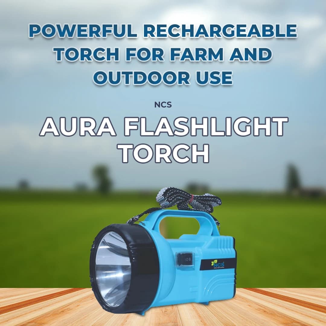 NCS Aura Flashlight Torch, 3.7 V 6000 mAh Lithium-Ion Battery, Can Be Used In Agricultural Activities, Outdoor Activities, and Home - Image 2