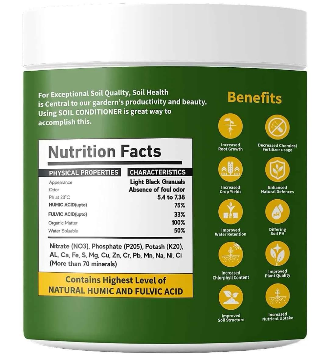 100% Organic HUMATE, Contains Highest Humic & Fulvic Acid, From USA, Humic Acid 58%, Fulvic Acid 33% - Image 4