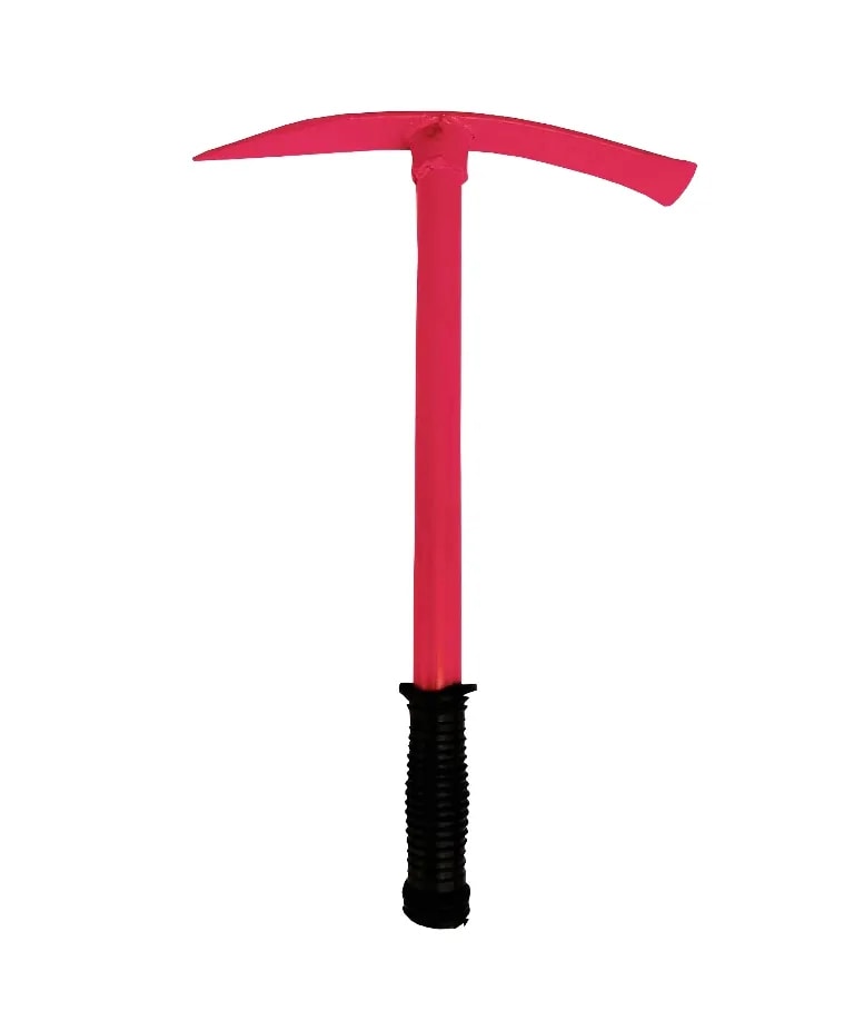 Garden Pickaxe With 25 MM Long Handle, MS Hard Material With Powder Coated